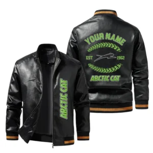 Vintage Arctic Cat Exclusive Logo Jacket Est 1962, Classic Ribbed Collar and Striped Cuffs, Custom Name HIDI220225Y12LJ93ARC