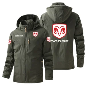 Dodge Windbreaker Jacket Hooded, Warm Lining Waterproof Outdoor Running Jacket For Men, Custom Name HIHI250225Y17WO88DOD