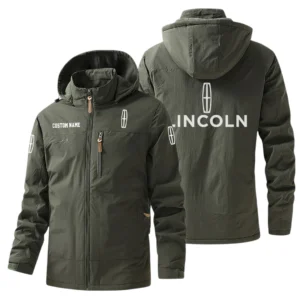 Lincoln Windbreaker Jacket Hooded, Warm Lining Waterproof Outdoor Running Jacket For Men, Custom Name HIHI250225Y17WO88LIN