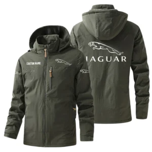 Jaguar Windbreaker Jacket Hooded, Warm Lining Waterproof Outdoor Running Jacket For Men, Custom Name HIHI260225Y17WO88JAG