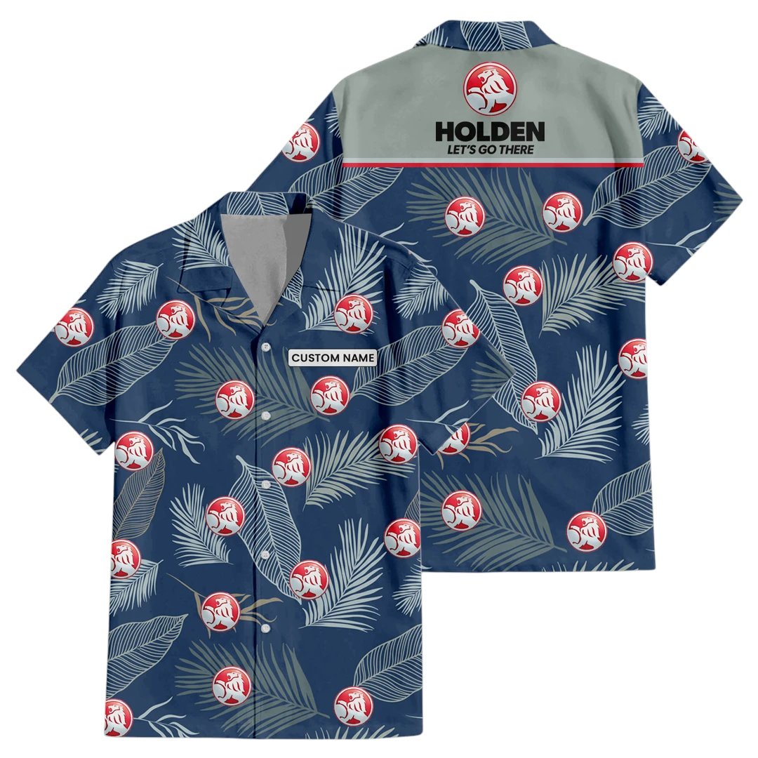 Holden Button Up Hawaiian Shirt, Tropical Leaf All-over Print Shirt , Custom Name HIHI190225Y7HWLS1HOL