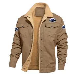Datsun Jacket Fleece-lined Thick Jacket Warm Thick Coat Fur Lapel Collar Coat HIHI020125Y10FLJDAT