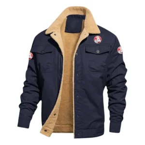 Holden Jacket Fleece-lined Thick Jacket Warm Thick Coat With Fur Lapel Collar Coat, HIHI080125Y10FLJHOL
