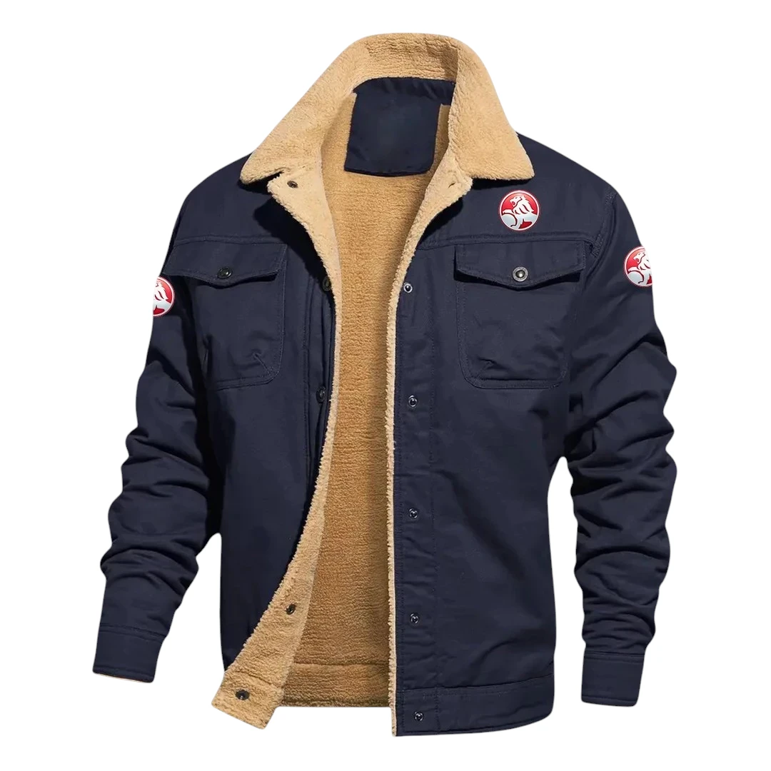 Holden Jacket Fleece-lined Thick Jacket Warm Thick Coat With Fur Lapel Collar Coat, HIHI080125Y10FLJHOL Holden Jacket Fleece-lined Thick Jacket Warm Thick Coat With Fur Lapel Collar Coat, HIHI080125Y10FLJHOL