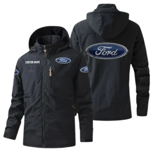 Ford Windbreaker Jacket Hooded, Warm Lining Waterproof Outdoor Running Jacket, Custom Name HIHI250225Y17WO88FOR