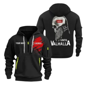 Derbi Motorcycles Half Zip Hoodie, Sports Hooded Multi-Pocket, Custom Name TN0030325Y25QZ2HCT3RBI