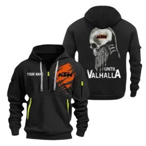 Red Bull KTM Factory Racing Half Zip Hoodie, Sports Hooded Multi-Pocket, Custom Name TN070325Y25QZ2HCT2KTM