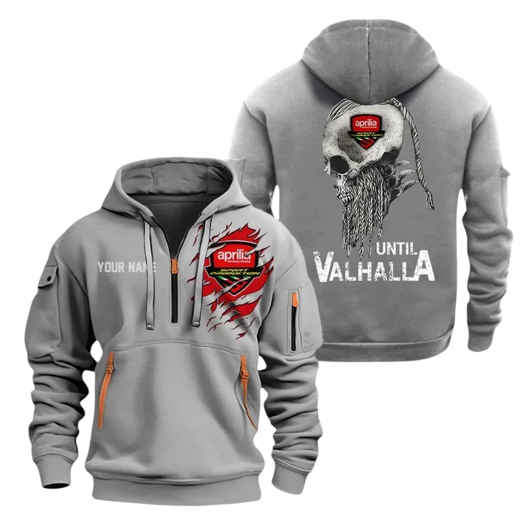 Aprilia Half Zip Hoodie, Sports Hooded Multi-Pockets, Custom Name TN0030325Y25QZ2HCT2APR Aprilia Half Zip Hoodie, Sports Hooded Multi-Pockets, Custom Name TN0030325Y25QZ2HCT2APR