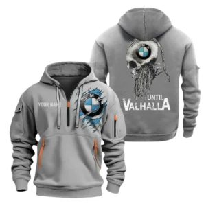 BMW Motorrad Half Zip Hoodie, Sports Hooded Multi-Pockets, Custom Name TN0030325Y25QZ2HCT3BMM