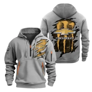 Chevrolet Half Zip Hoodie, Sports Hooded Multi-Pockets TN0030325Y25QZ2HCT3CHE