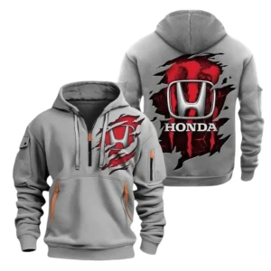 Honda Half Zip Hoodie, Sports Hooded Multi-Pockets TN060325Y25QZ2HCT3HON
