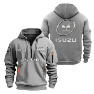 Isuzu Half Zip Hoodie, Sports Hooded Multi-Pockets, Custom Name TN070325Y25QZ2HCT1ISU