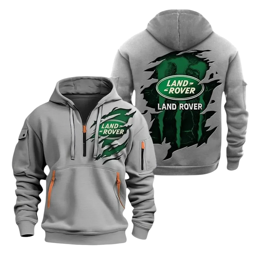 Land Rover Half Zip Hoodie, Sports Hooded Multi-Pockets TN070325Y25QZ2HCT3LAR Land Rover Half Zip Hoodie, Sports Hooded Multi-Pockets TN070325Y25QZ2HCT3LAR