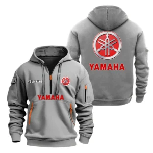 Yamaha Half Zip Hoodie, Sports Hooded Multi-Pockets, Custom Name TN100325Y25QZ2HCT1YMH