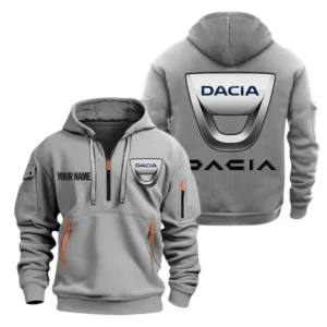 Dacia Half Zip Hoodie, Sports Hooded Multi-Pockets, Custom Name TN100325Y25QZ2HCT2CIA