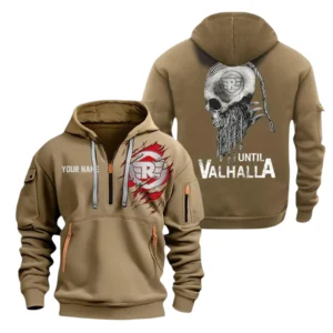 Royal Enfield Half Zip Hoodie, Sport Hooded Multi-Pocket TN100325Y25QZ2HCTR2ROY