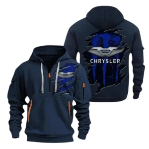 Chrysler Half Zip Hoodie, Sports Hooded Multi-Pocket, TN0030325Y25QZ2HCT21CHR