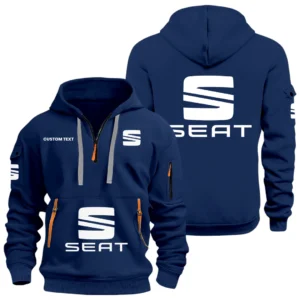 SEAT Half Zip Hoodie Sports Hooded Multi-Pocket Custom Name HIDI050325Y25QZ2HSEA