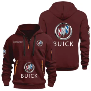 Buick Half Zip Hoodie, Sports Hooded Multi-Pocket, Custom Name HIDI030325Y25QZ2HBUI