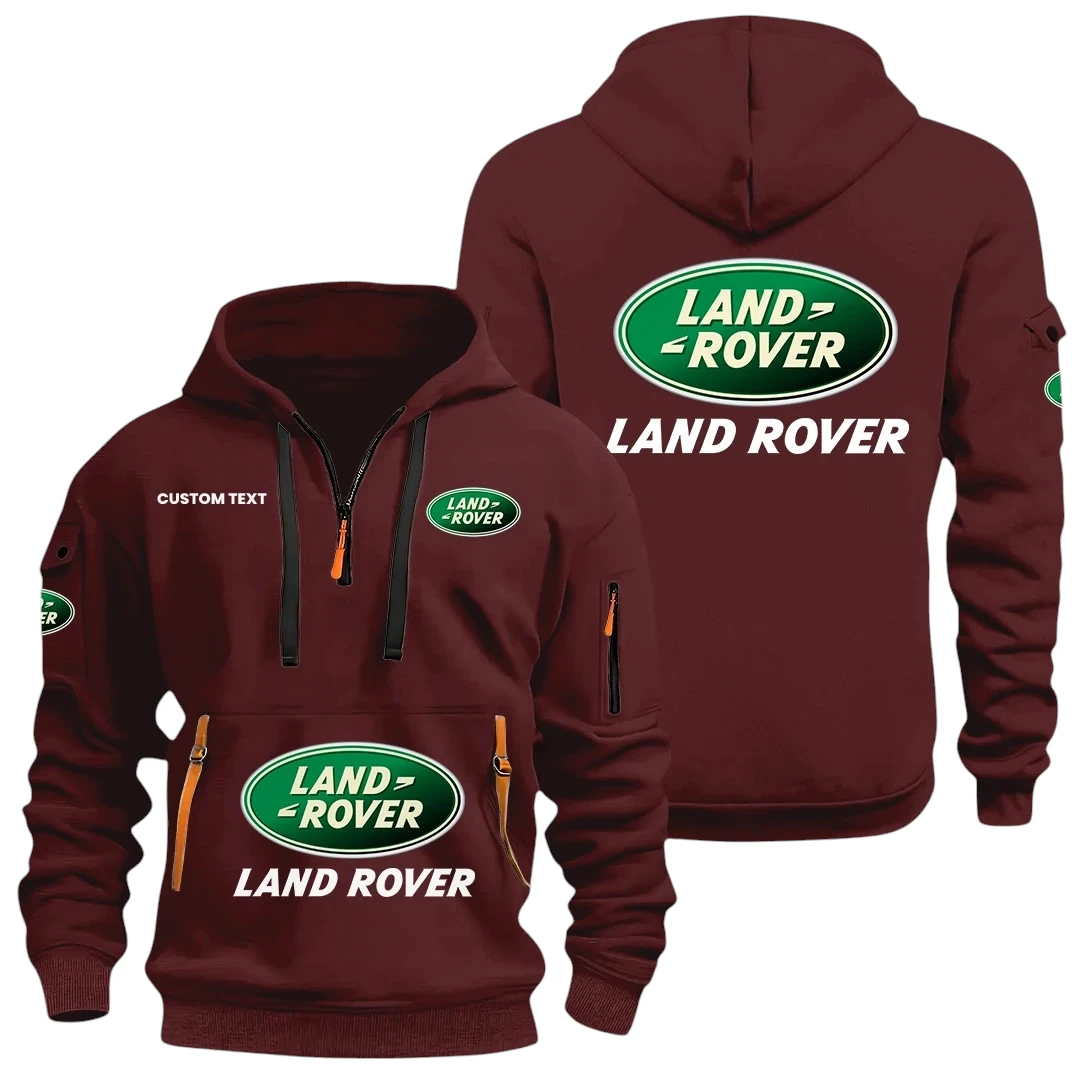 Land Rover Half Zip Hoodie, Sports Hooded Multi-Pocket, Custom Name HIDI040325Y25QZ2HLAR Land Rover Half Zip Hoodie, Sports Hooded Multi-Pocket, Custom Name HIDI040325Y25QZ2HLAR