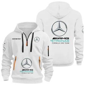 Mercedes-AMG Petronas Half Zip Hoodie, Sports Hooded Multi-Pocket, Custom Name HIDI060325Y25QZ2HMAP