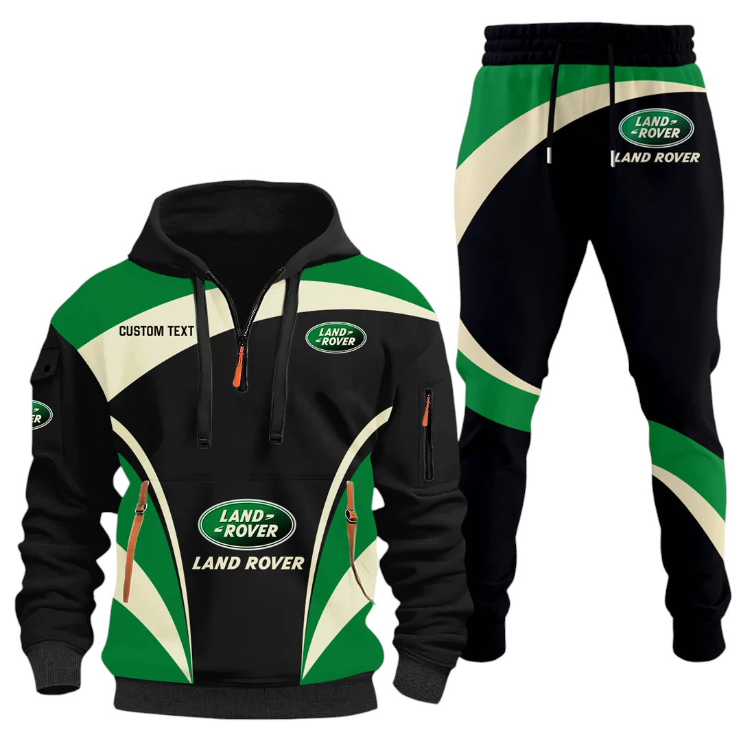Land Rover Half Zip Hoodie x Long Pants Set All-over Print, Custom Name HIDI130325Y26QZ3HLAR Land Rover Half Zip Hoodie x Long Pants Set All-over Print, Custom Name HIDI130325Y26QZ3HLAR