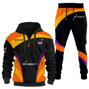 KG Mobility Half Zip Hoodie x Long Pants Set All-over Print, Custom Name HIDI140325Y26QZ3HKGM