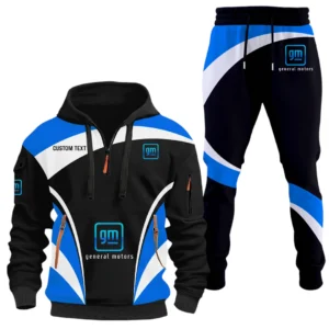 General Motors Half Zip Hoodie x Long Pants Set All-over Print, Custom Name HIDI150325Y26QZ3HGEM