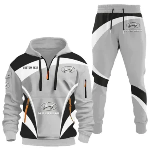 Hyundai Half Zip Hoodie x Long Pants Set All-over Print, Custom Name HIDI130325Y26QZ3HHYU