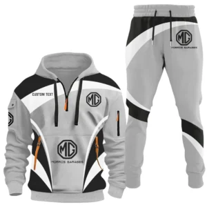 MG Cars Half Zip Hoodie x Long Pants Set All-over Print, Custom Name HIDI140325Y26QZ3HMGC