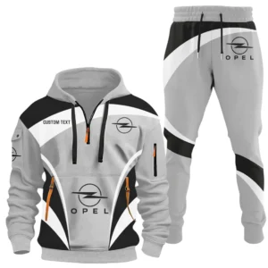 Opel Half Zip Hoodie x Long Pants Set All-over Print, Custom Name HIDI140325Y26QZ3HOPE