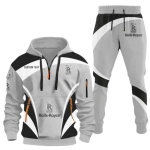 Rolls Royce Half Zip Hoodie x Long Pants Set All-over Print Custom Name HIDI140325Y26QZ3HROR