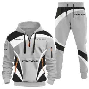 Ram Trucks Half Zip Hoodie x Long Pants Set All-over Print, Custom Name HIDI150325Y26QZ3HRAM