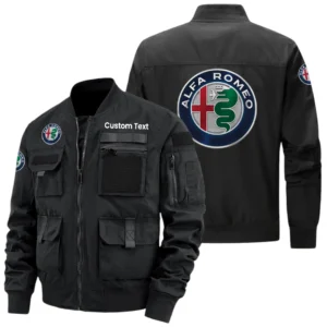 Alfa Romeo Exclusive Logo Jacket x Baseball Collar Style Multiple Pockets Men’s Hiking Outdoor Jacket Custom Name HIHI140325Y40JCXALR