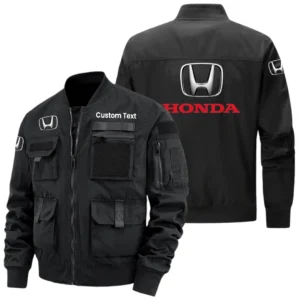 Honda Exclusive Logo Jacket x Baseball Collar Style Multiple Pockets Men’s Hiking Outdoor Jacket Custom Name HIHI150325Y40JCXHON