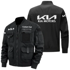 KIA Exclusive Logo Jacket x Baseball Collar Style Multiple Pockets Men’s Hiking Outdoor Jacket Custom Name HIHI150325Y40JCXKIA