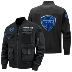Lancia Exclusive Logo Jacket x Baseball Collar Style Multiple Pockets Men’s Hiking Outdoor Jacket Custom Name HIHI150325Y40JCXLAN
