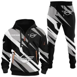 MINI Half Zip Hoodie x Long Pants Set All-over Print, Custom Name HIHI120525Y26QZ3HMIN