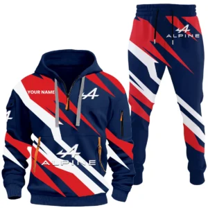 Alpine Half Zip Hoodie x Long Pants Set All-over Print, Custom Name HIHI090525Y26QZ3HALP