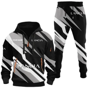 Lancia Half Zip Hoodie x Long Pants Set All-over Print, Custom Name HIHI100525Y26QZ3HLAN