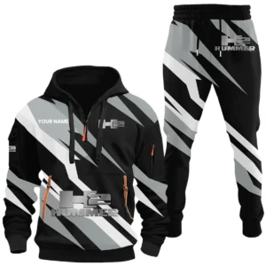 Hummer H2 Half Zip Hoodie x Long Pants Set All-over Print, Custom Name HIHI130525Y26QZ3HH2H