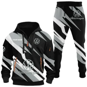 Volkswagen Half Zip Hoodie x Long Pants Set All-over Print, Custom Name HIHI130525Y26QZ3HVOL