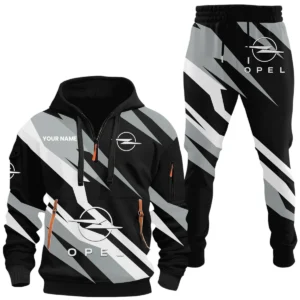Opel Half Zip Hoodie x Long Pants Set All-over Print, Custom Name HIHI140525Y26QZ3HOPE