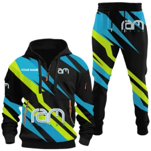 RAM Racing Half Zip Hoodie x Long Pants Set All-over Print, Custom Name HIHI170525Y26QZ3HRAR