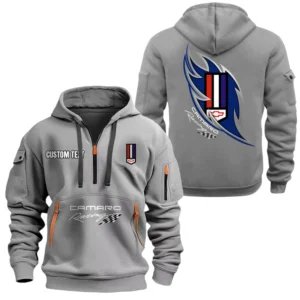 Camaro Racing Half Zip Hoodie, Sport Hooded Multi-Pocket, Custom Name TN260525Y25QZ2HCT2CHC