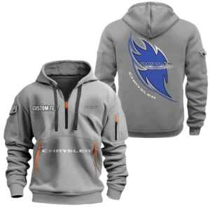 Chrysler Half Zip Hoodie, Sport Hooded Multi-Pocket, Custom Name TN270525Y25QZ2HCT1CHR