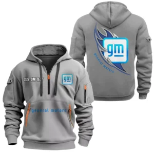 General Motors Half Zip Hoodie, Sport Hooded Multi-Pocket, Custom Name TN270525Y25QZ2HCT1GEM