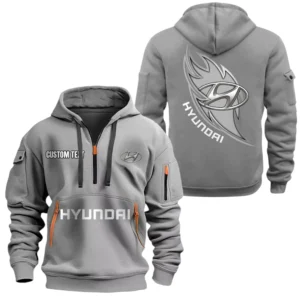 Hyundai Half Zip Hoodie, Sport Hooded Multi-Pocket, Custom Name TN270525Y25QZ2HCT1HYU