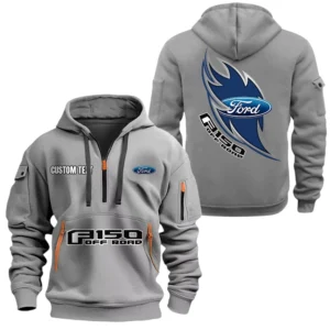 Ford F150 Half Zip Hoodie, Sport Hooded Multi-Pocket, Custom Name TN270525Y25QZ2HCT2FOR