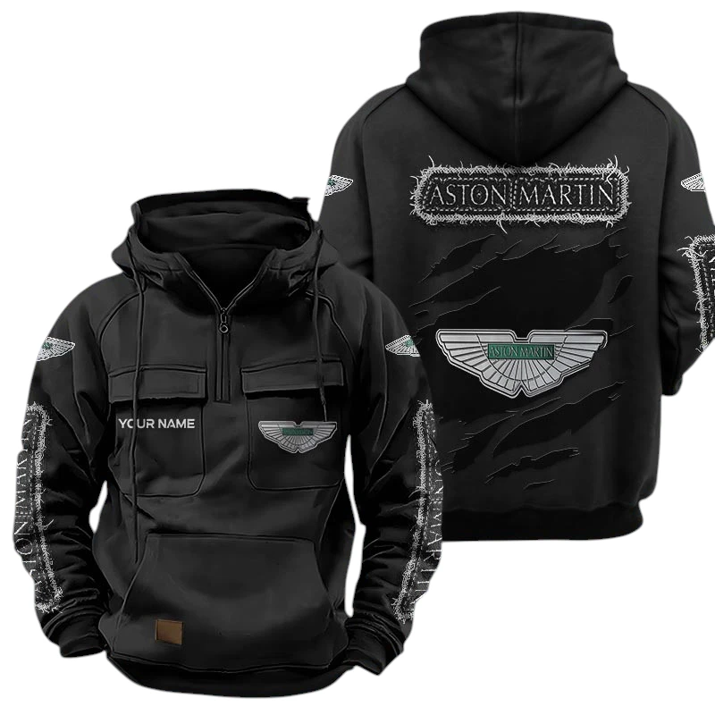 Aston Martin Quarter Zip Hoodie, Sports Hoodie Multi-Pockets, Custom Name TN240525Y41HJRCT3ASM Aston Martin Quarter Zip Hoodie, Sports Hoodie Multi-Pockets, Custom Name TN240525Y41HJRCT3ASM